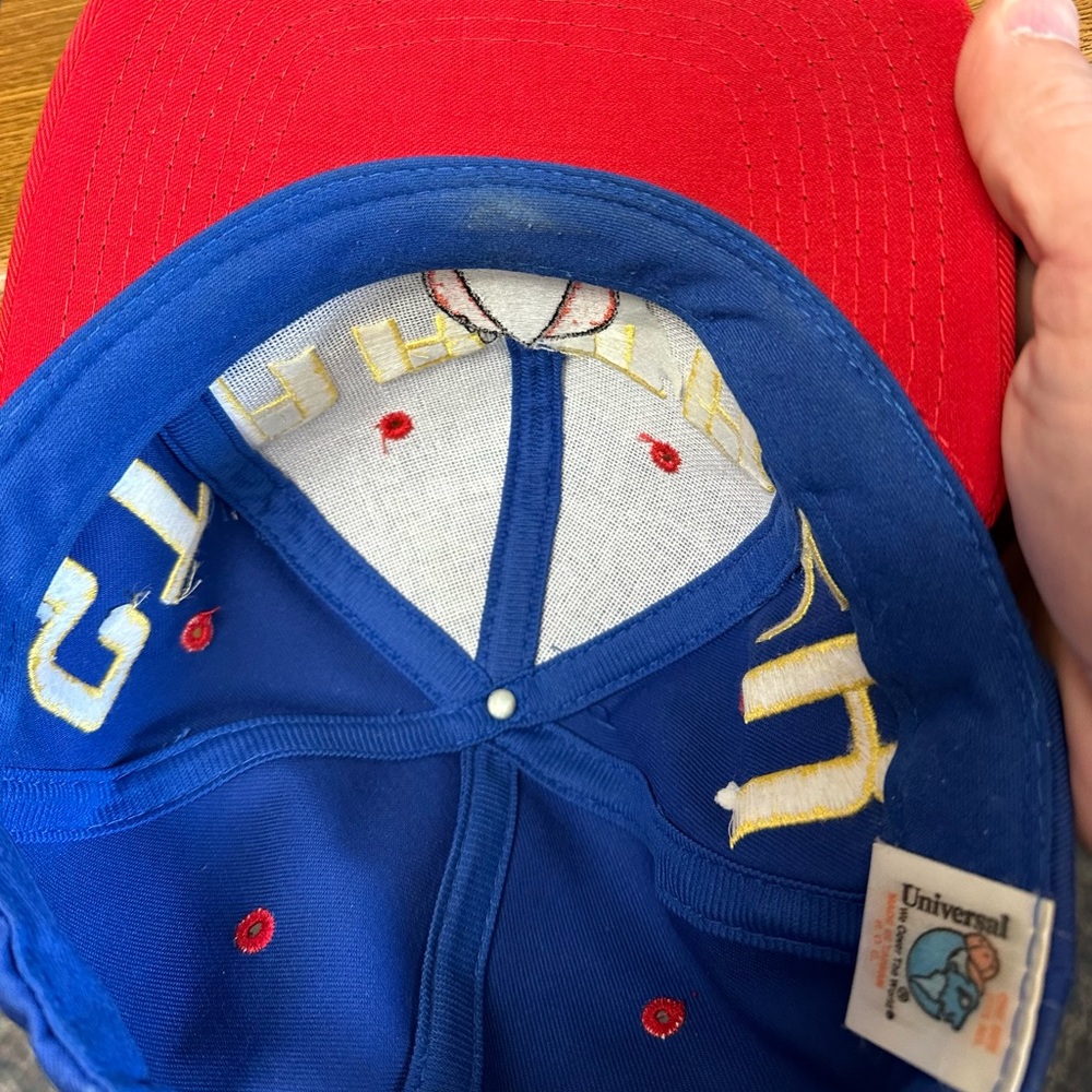 Star Trek VINTAGE mid-1990s hat with rarer red bill and button, EUC, adjustable - Picture 5 of 5